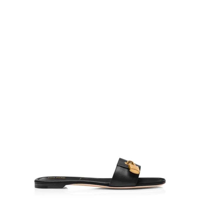 Sandalias de cuero con candado Sandalias de cuero con candado