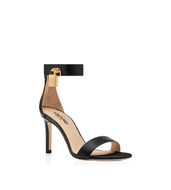 Sandalias de cuero con candado