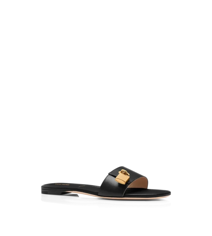 Sandalias de cuero con candado Sandalias de cuero con candado