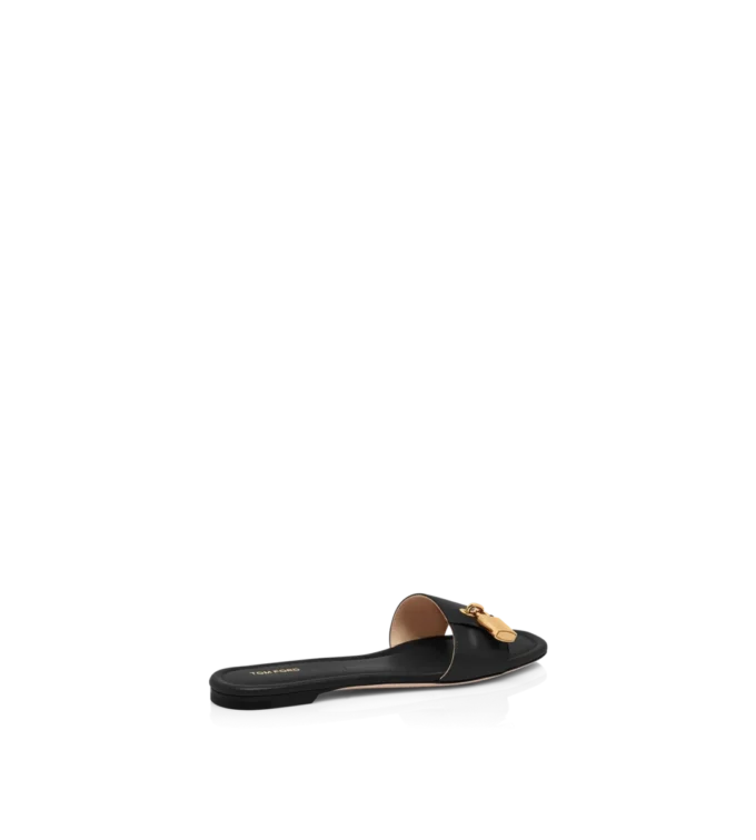 Sandalias de cuero con candado Sandalias de cuero con candado