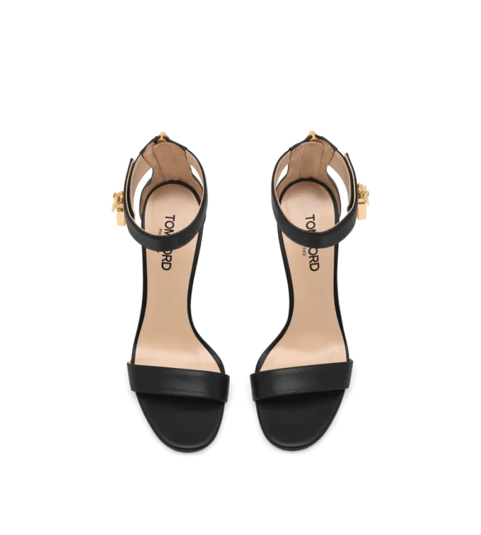 Sandalias de cuero con candado Sandalias de cuero con candado