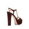 Sandalias de plataforma Angelina de piel de ante