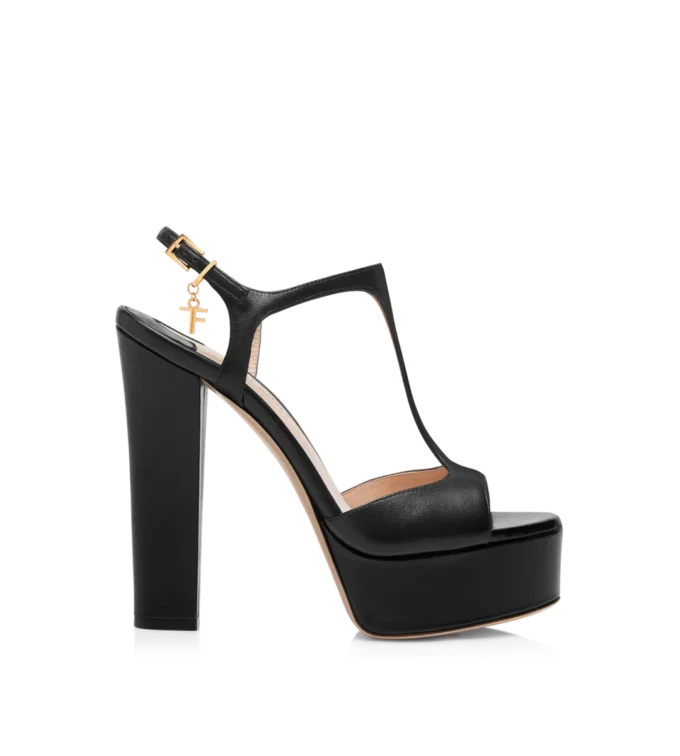 Sandalias de plataforma Angelina de piel napa
