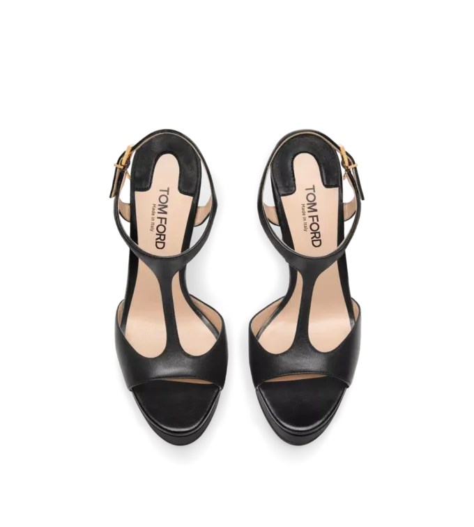 Sandalias de plataforma Angelina de piel napa