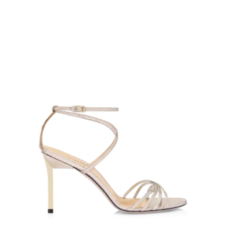 Sandalias Ida de pitón laminado estampado