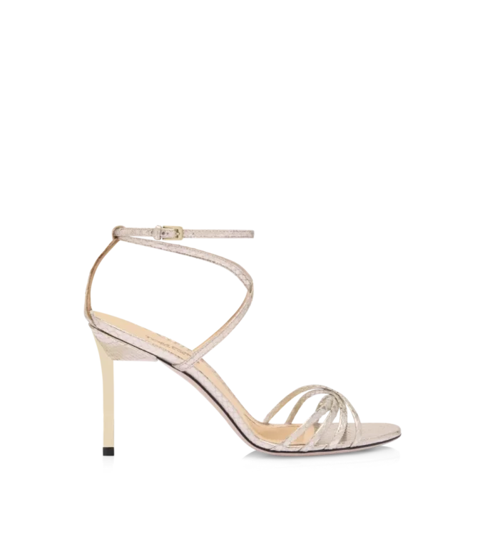 Sandalias Ida de pitón laminado estampado Sandalias Ida de pitón laminado estampado