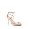 Sandalias Ida de pitón laminado estampado Sandalias Ida de pitón laminado estampado