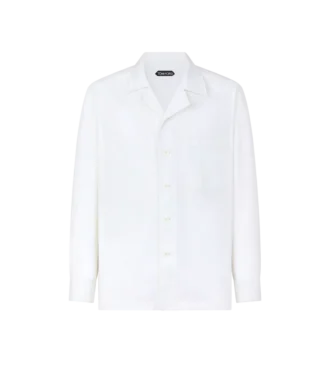 Sobrecamisa de pijama con rayas en espiga
