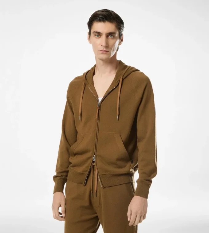 Sudadera con capucha de cachemira merino Sudadera con capucha de cachemira merino