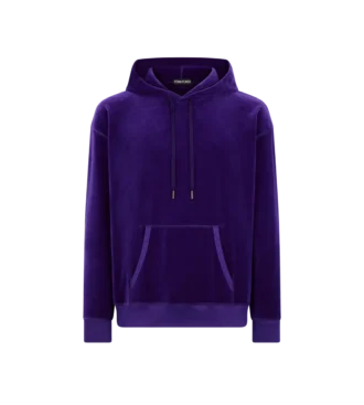 Sudadera con capucha de terciopelo