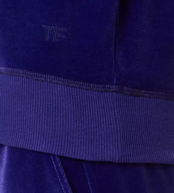 Sudadera con capucha de terciopelo Sudadera con capucha de terciopelo