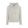 Sudadera con capucha y cremallera de felpa Sudadera con capucha y cremallera de felpa