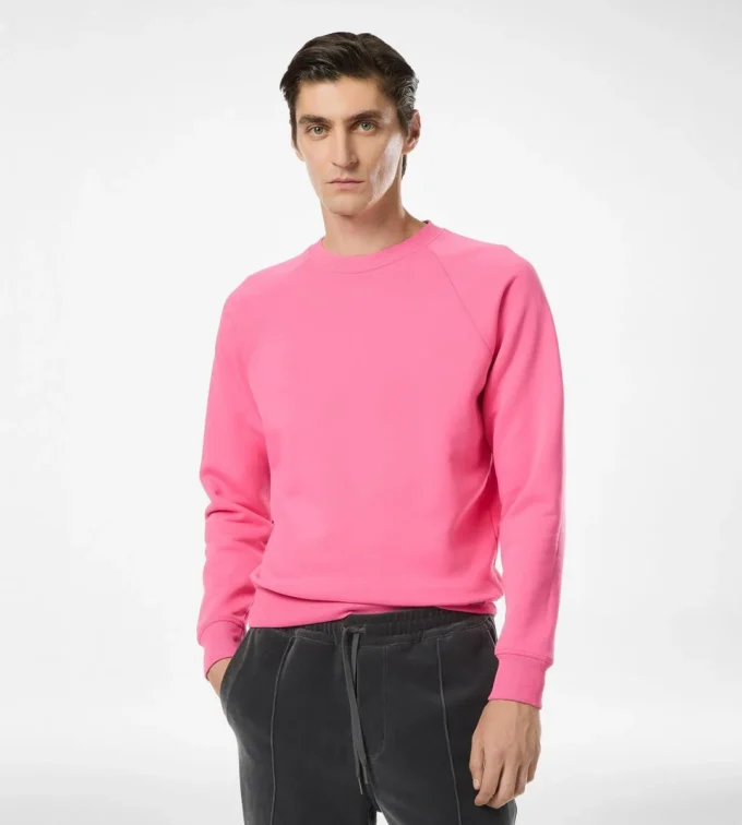 Sudadera de cuello redondo de algodón orgánico Sudadera de cuello redondo de algodón orgánico