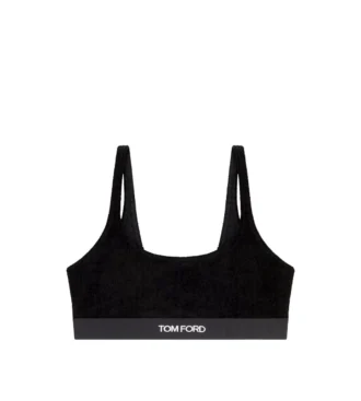 Sujetador bralette de terciopelo elástico