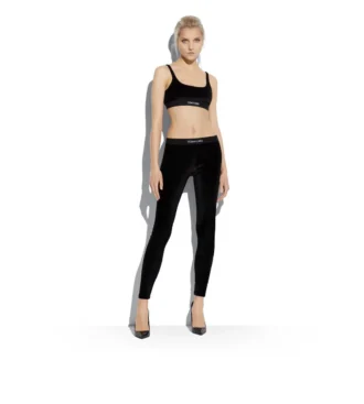 Sujetador bralette de terciopelo elástico