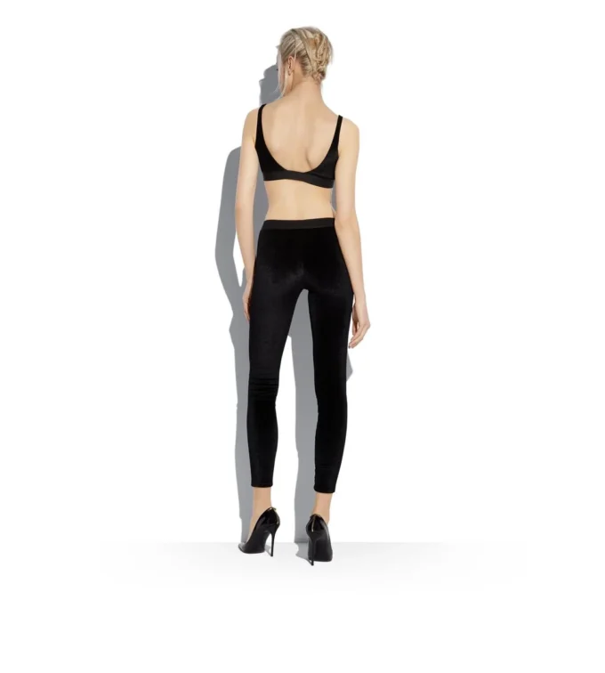 Sujetador bralette de terciopelo elástico