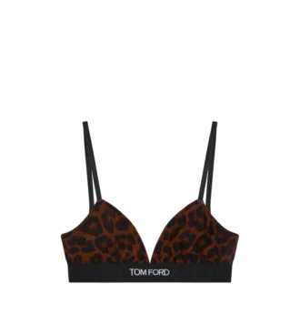 Sujetador Modal Signature con estampado de leopardo reflejado