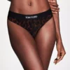 Tanga modal con estampado de leopardo reflejado