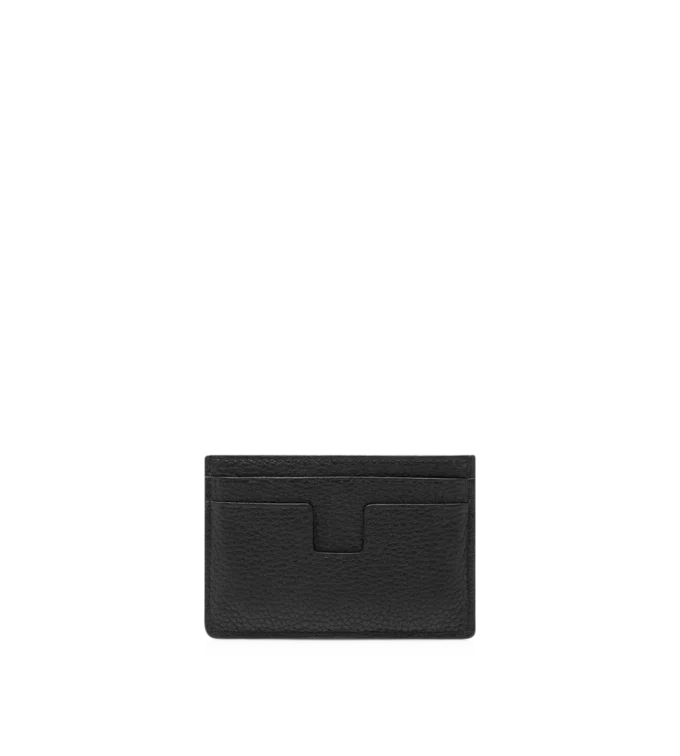 Tarjetero clásico de piel granulada Tarjetero clásico de piel granulada
