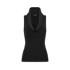 Top sin mangas con cuello vuelto Top sin mangas con cuello vuelto