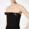 Top sin tirantes con detalle de lazo Top sin tirantes con detalle de lazo