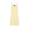 Vestido corto sin mangas de piqué merino Vestido corto sin mangas de piqué merino