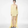 Vestido corto sin mangas de piqué merino Vestido corto sin mangas de piqué merino