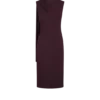 Vestido de cóctel con aberturas y detalle de bufanda Vestido de cóctel con aberturas y detalle de bufanda