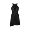 Vestido de cóctel con cuello en V fruncido Vestido de cóctel con cuello en V fruncido