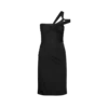 Vestido de cóctel con un solo hombro y detalle retorcido en la parte delantera Vestido de cóctel con un solo hombro y detalle retorcido en la parte delantera