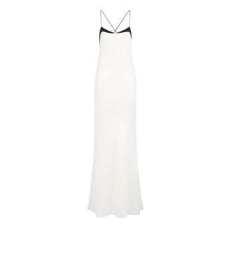 Vestido de noche camisola de seda elástica