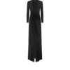 Vestido de noche con cuello en V profundo y tejido elástico «Sable» Vestido de noche con cuello en V profundo y tejido elástico «Sable»
