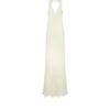 Vestido de noche con cuello halter y detalle de volantes Vestido de noche con cuello halter y detalle de volantes
