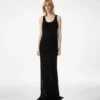 Vestido de noche con espalda nadadora