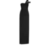 Vestido de noche con un solo hombro y detalle retorcido en la parte delantera Vestido de noche con un solo hombro y detalle retorcido en la parte delantera