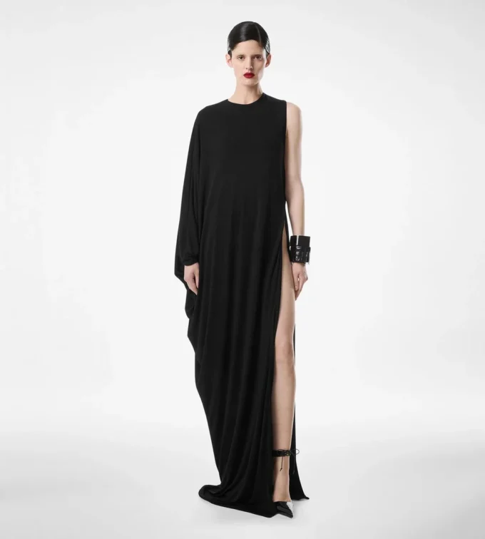 Vestido de noche de jersey crepé Vestido de noche de jersey crepé