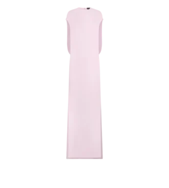 Vestido de noche elástico de doble georgette de seda