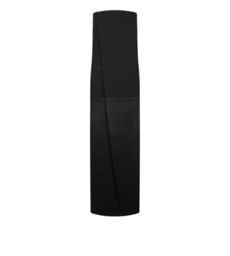 Vestido de noche sin tirantes de lana Sharp