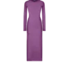 Vestido de seda con cuello redondo y largo hasta el tobillo Vestido de seda con cuello redondo y largo hasta el tobillo
