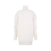 Vestido escultural de punto de cuello alto oversize con mezcla de merino Vestido escultural de punto de cuello alto oversize con mezcla de merino
