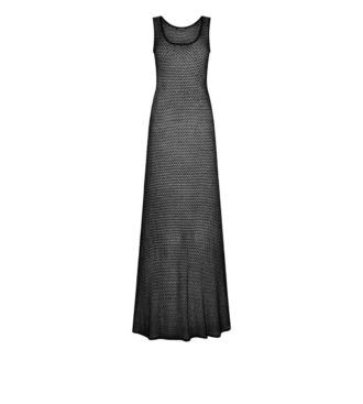 Vestido sin mangas con cuello redondo