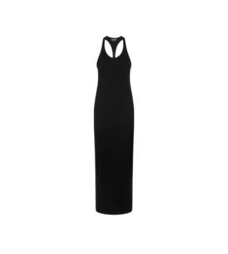 Vestido sin mangas con logotipo TF bordado en tono