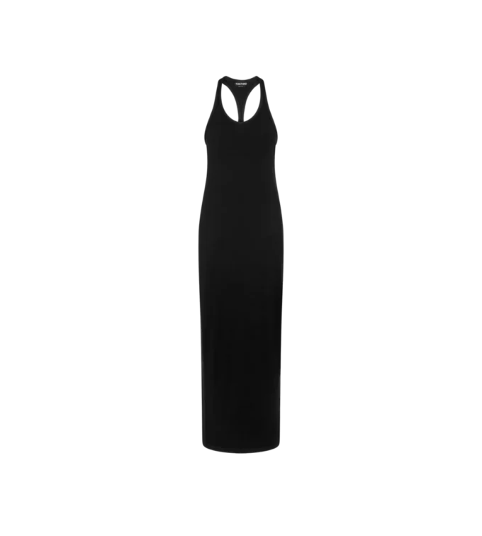 Vestido sin mangas con logotipo TF bordado en tono Vestido sin mangas con logotipo TF bordado en tono