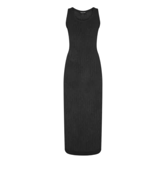 Vestido sin mangas hasta los tobillos con placa metálica Tom Ford