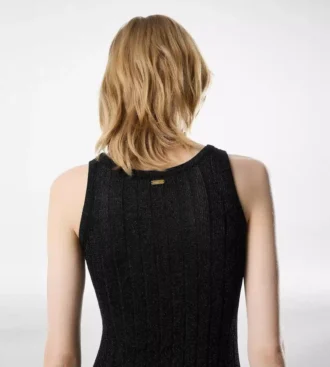 Vestido sin mangas hasta los tobillos con placa metálica Tom Ford
