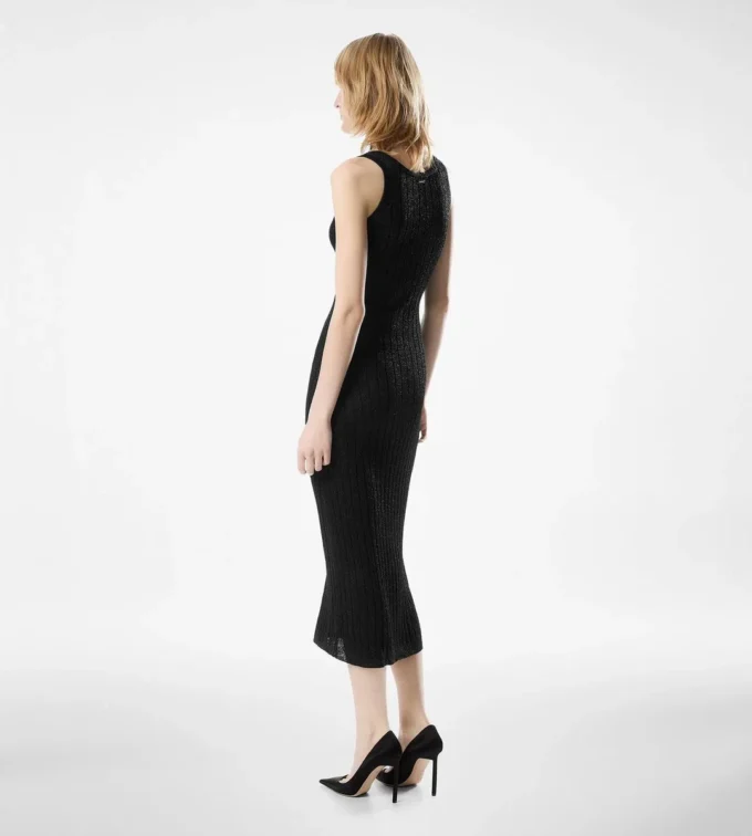 Vestido sin mangas hasta los tobillos con placa metálica Tom Ford Vestido sin mangas hasta los tobillos con placa metálica Tom Ford