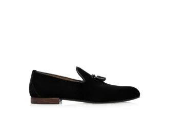 Zapatillas de terciopelo con borlas Nicolas