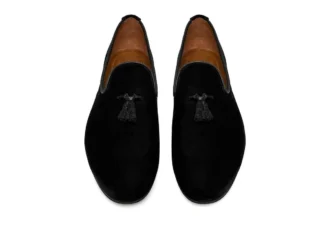 Zapatillas de terciopelo con borlas Nicolas
