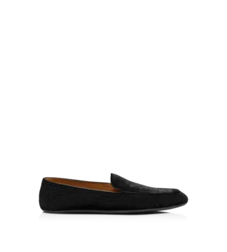 Zapatillas de terciopelo estampado cocodrilo
