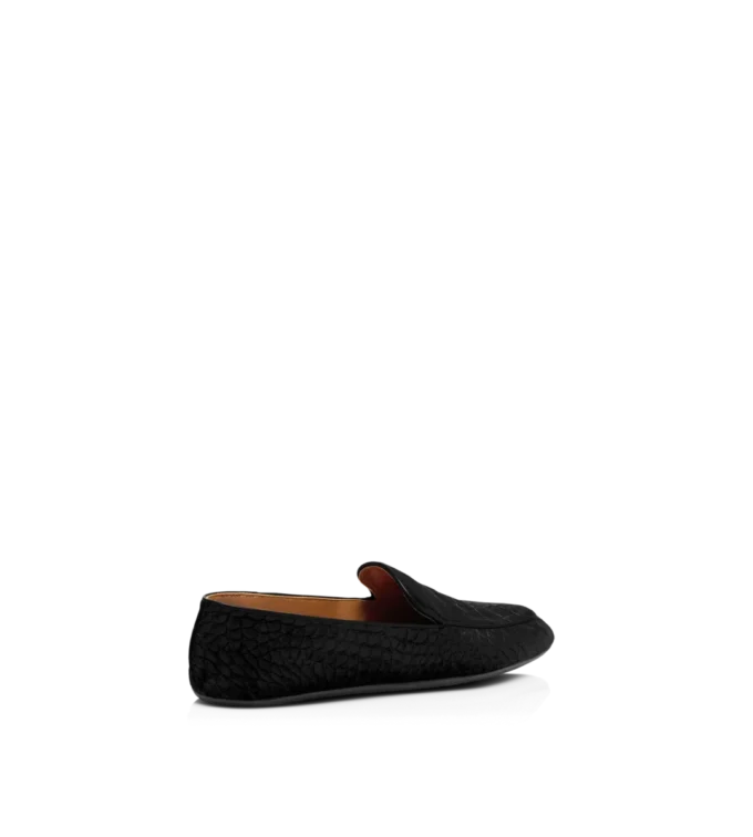 Zapatillas de terciopelo estampado cocodrilo Zapatillas de terciopelo estampado cocodrilo